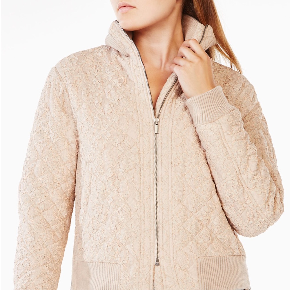 BCBGMXAZ Bomber Jacket Ethan Lace Bomber Jacket